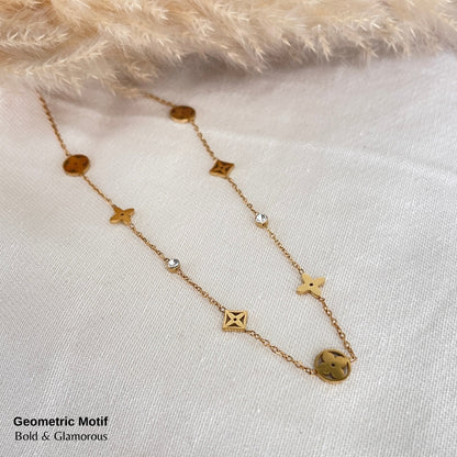 Necklace | SN193 | Geometric Motif