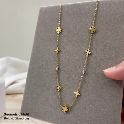 Necklace | SN193 | Geometric Motif
