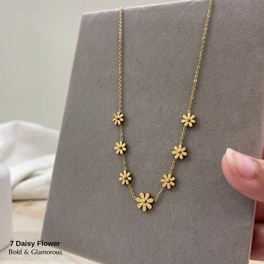 Necklace | SN194 | 7 Daisy Flower