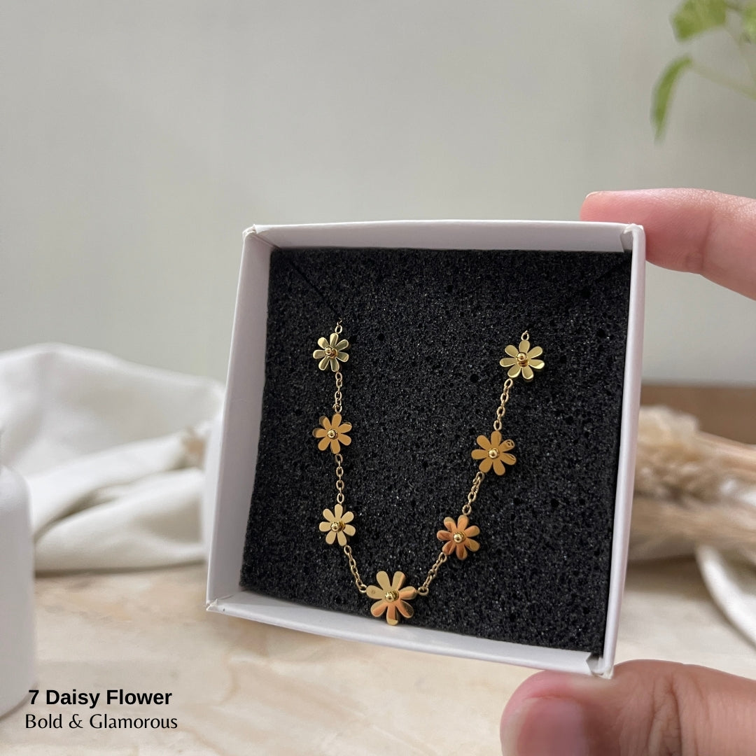 Necklace | SN194 | 7 Daisy Flower