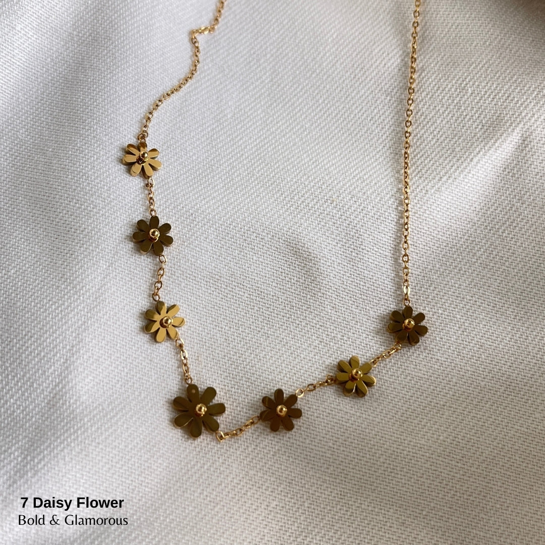 Necklace | SN194 | 7 Daisy Flower