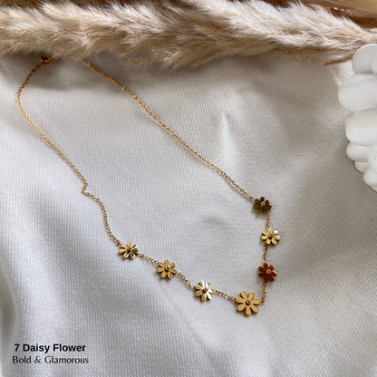 Necklace | SN194 | 7 Daisy Flower