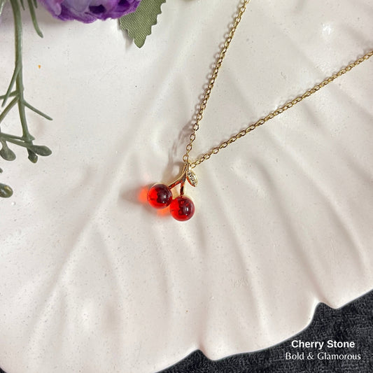 Necklace | SN290 | Cherry Stone