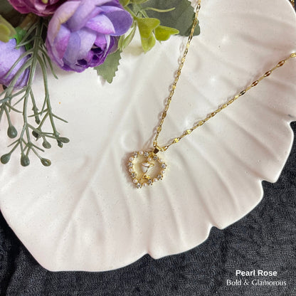 Necklace | SN312 | Pearl Rose