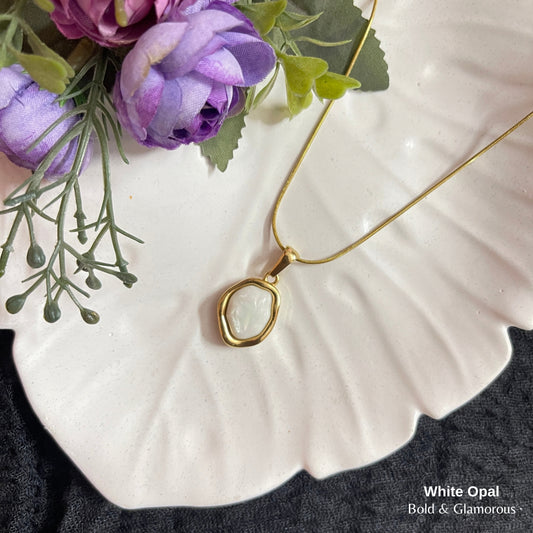 Necklace | SN326 | White Opal