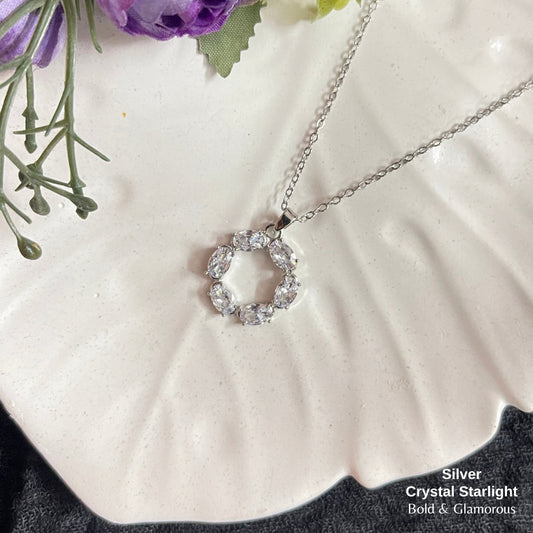 Necklace | SN334 | Crystal Starlight Silver