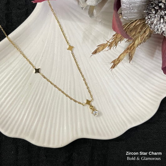 Necklace | SN345 | Zircon Star Charm