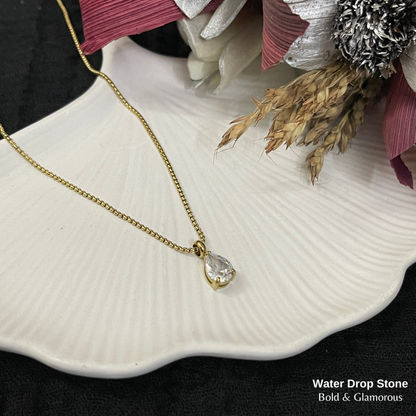 Necklace | SN346 | Water Drop Stone