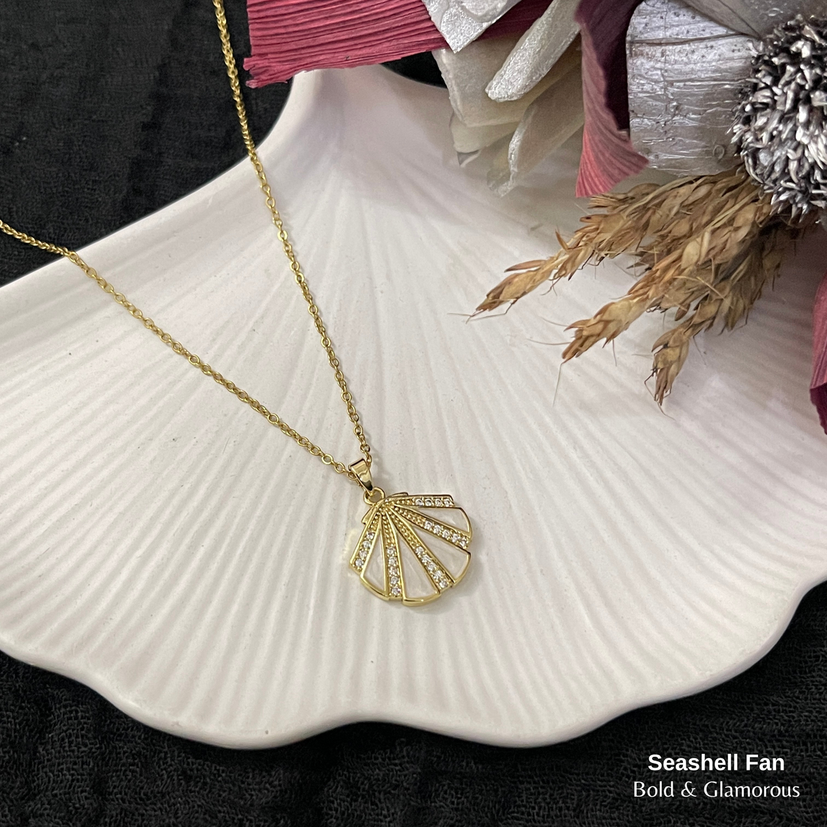 Necklace | SN351 | Seashell Fan