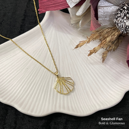 Necklace | SN351 | Seashell Fan