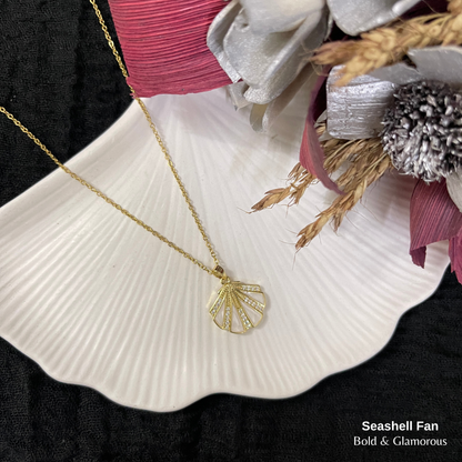 Necklace | SN351 | Seashell Fan