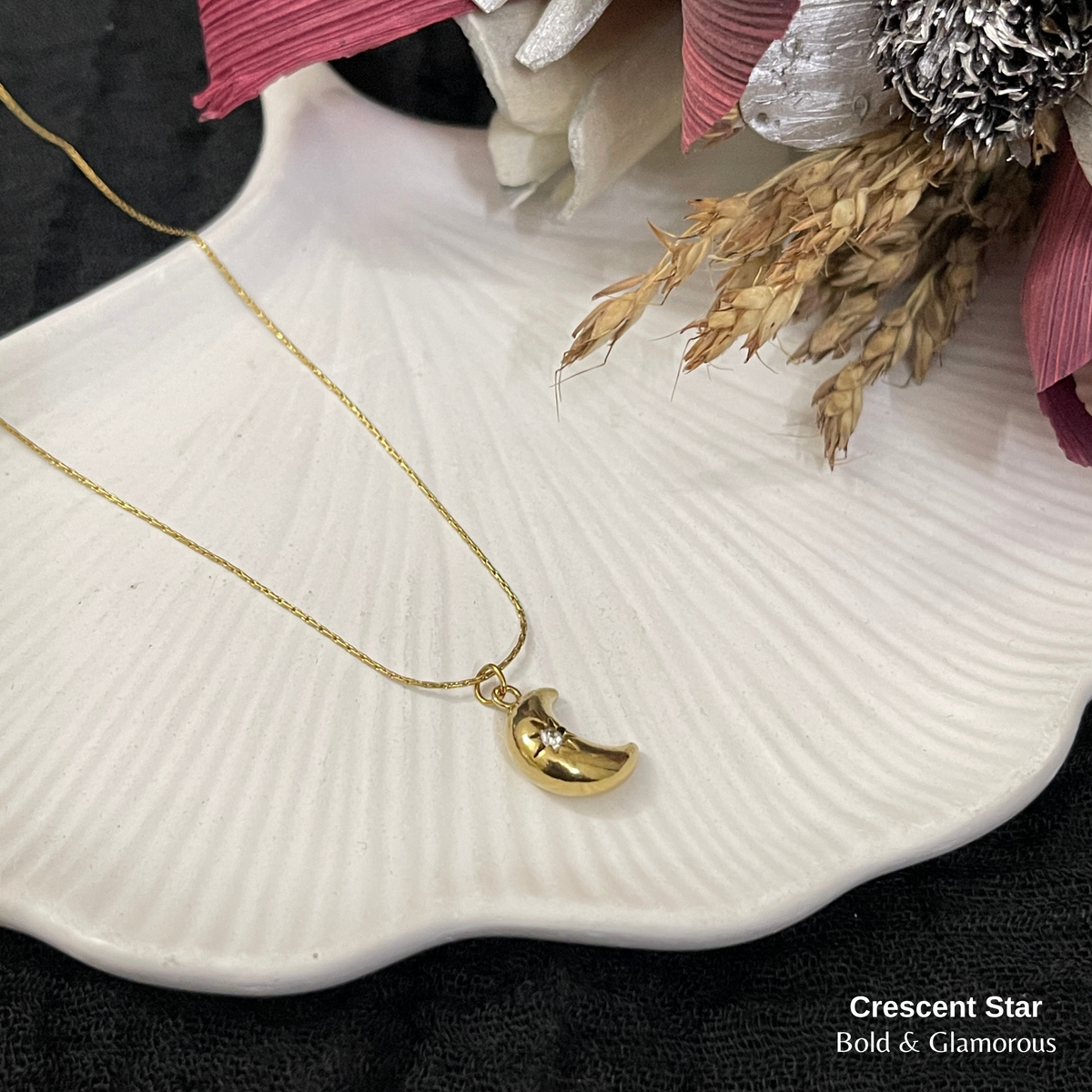 Necklace | SN358 | Crescent Star