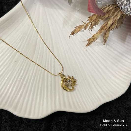 Necklace | SN360 | Moon & Sun