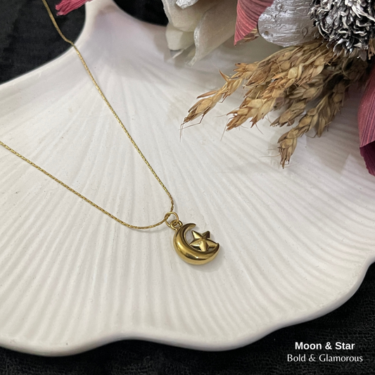 Necklace | SN362 | Moon & Star