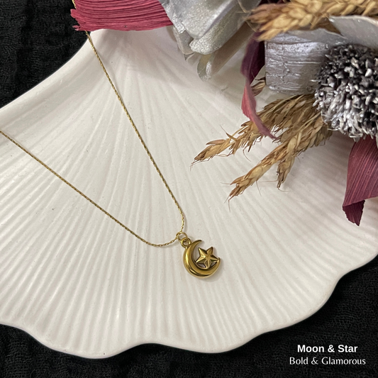 Necklace | SN362 | Moon & Star