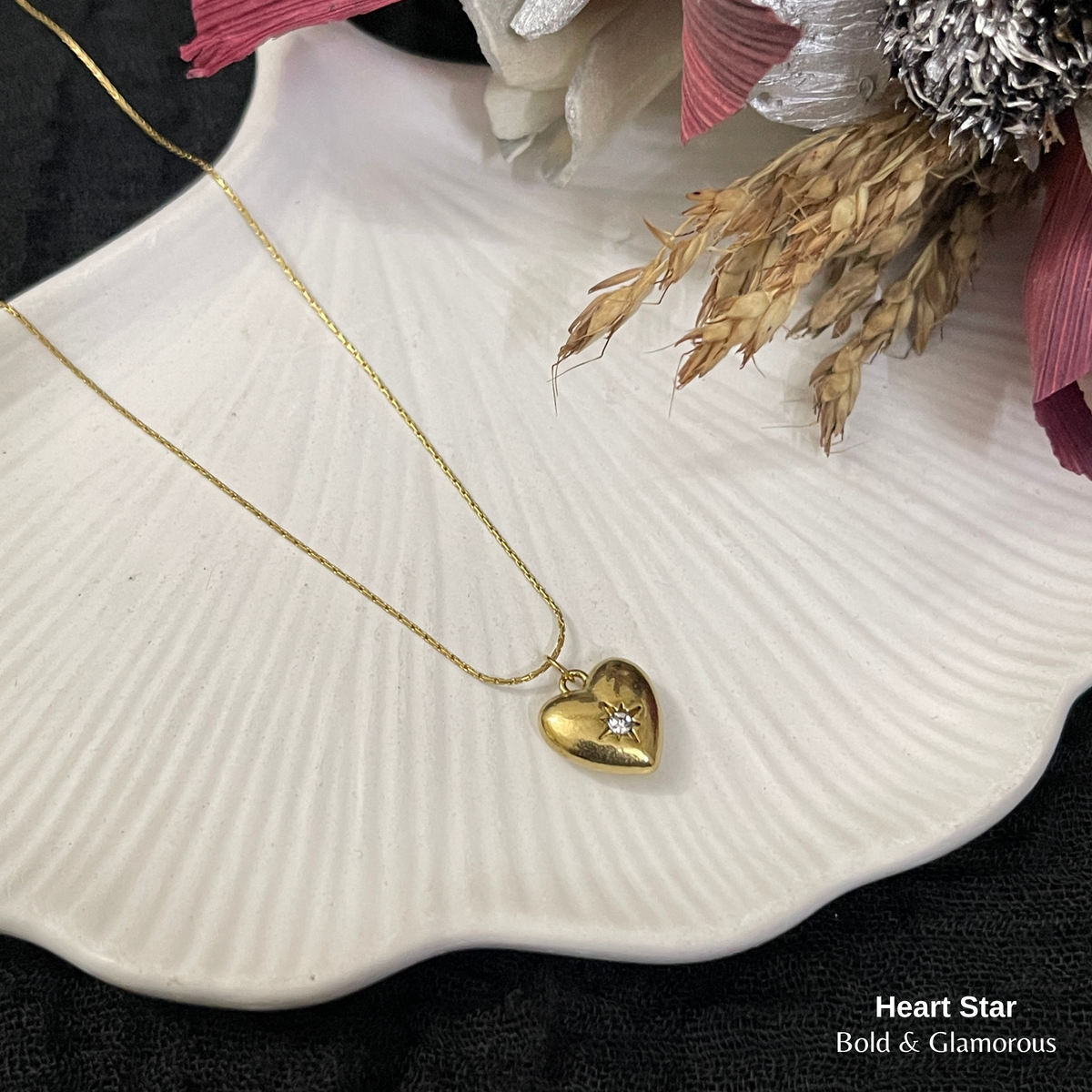Necklace | SN363 | Heart Star