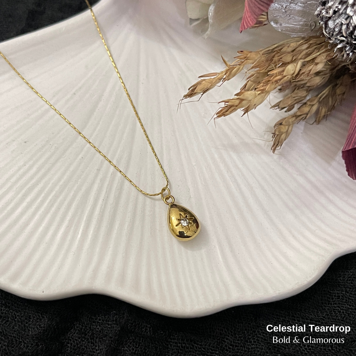 Necklace | SN365 | Celestial Teardrop