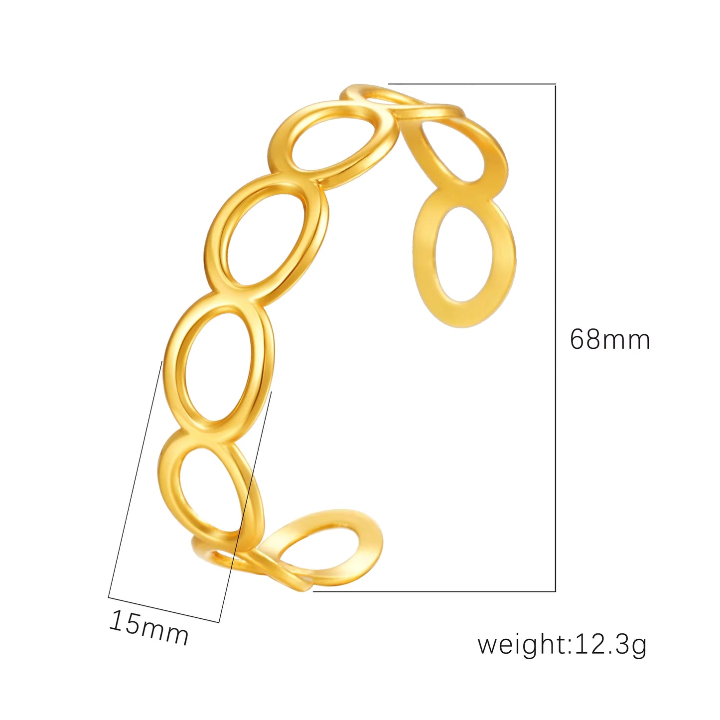 Cuff Bracelet | CB026 | Infinity Loop