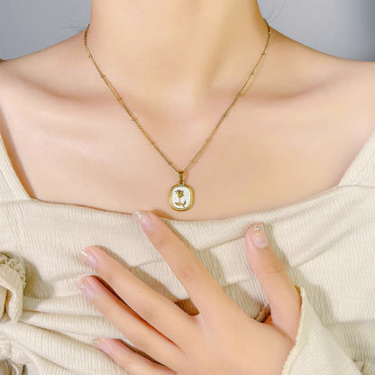 Necklace | SN278 | French Retro Rose