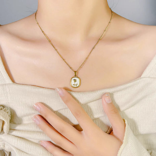 Necklace | SN278 | French Retro Rose