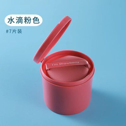 Powder Puff Air Cushion 7PC BOX : Teardrop-Pink