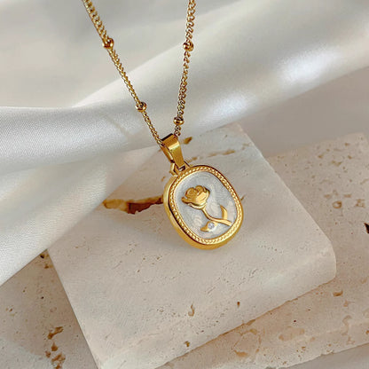 Necklace | SN278 | French Retro Rose