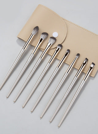 8-Piece Mini Makeup Brush Set | Gold