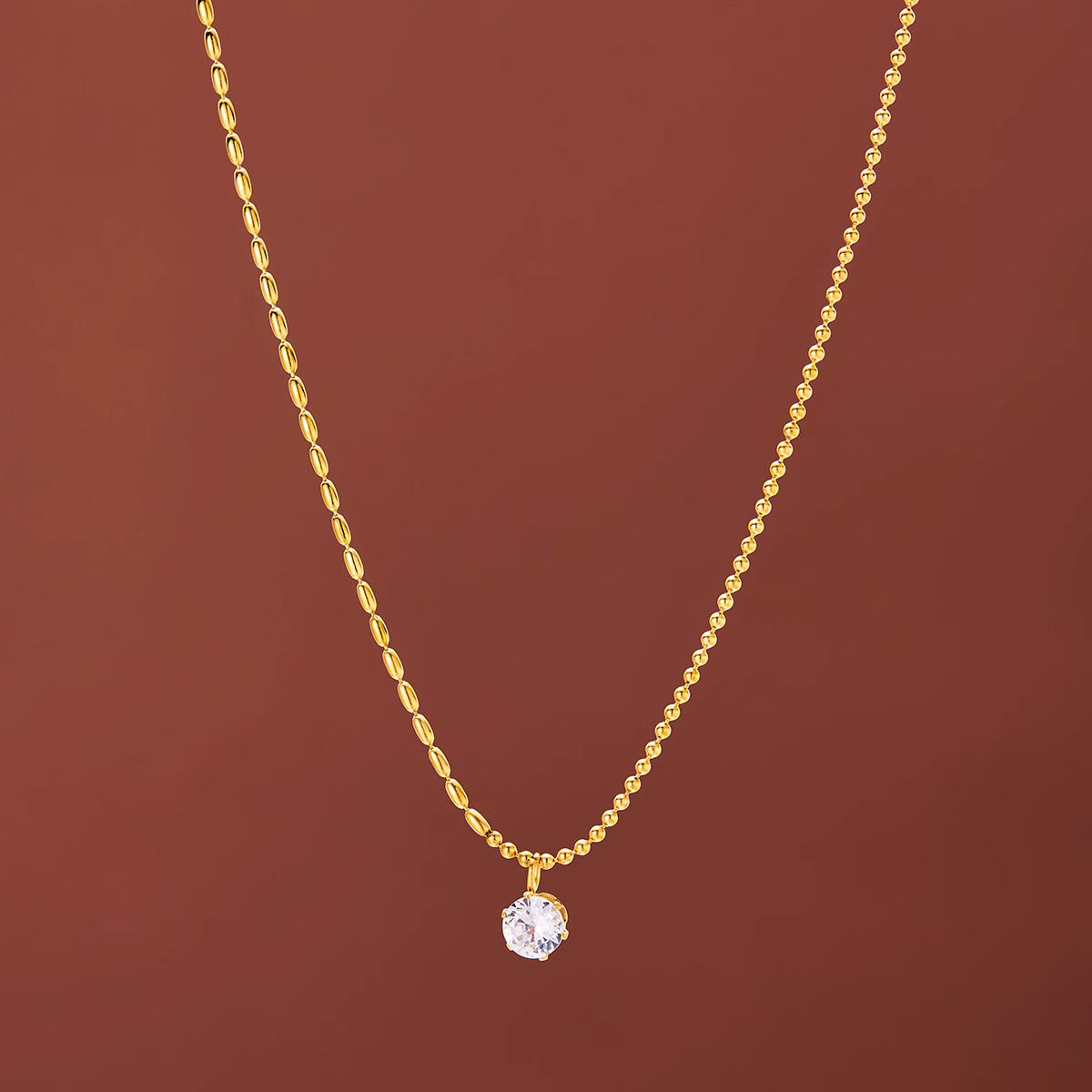 Necklace | SN261 | White Stone