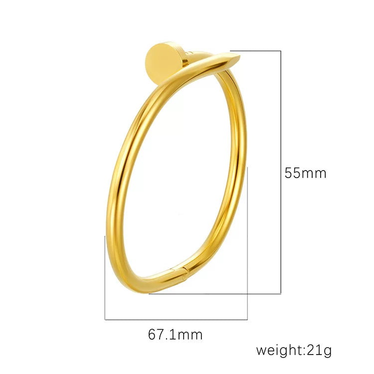 Bangle Bracelet | BB69 | Gold