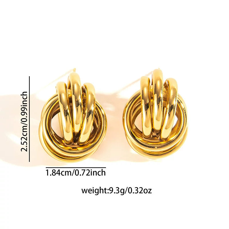 Statement Earring | STE119 | Gold