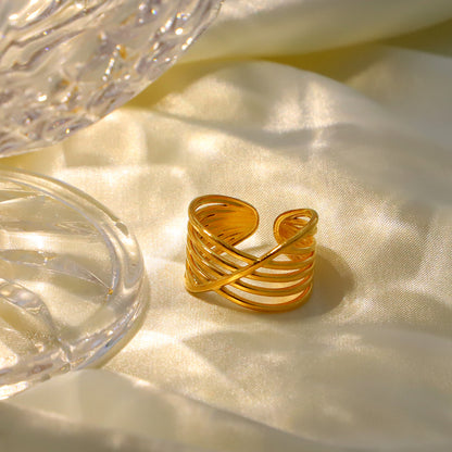 Statement Ring | SR138 | Gold