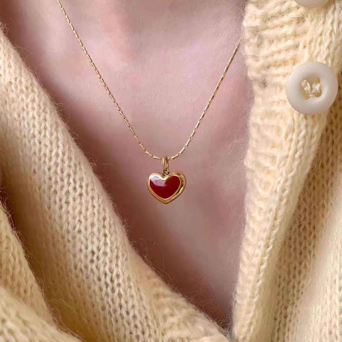 Necklace | SN272 | Red Heart