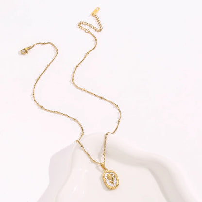 Necklace | SN281 | White Rose