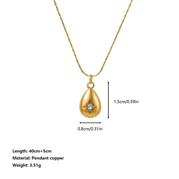 Necklace | SN365 | Celestial Teardrop