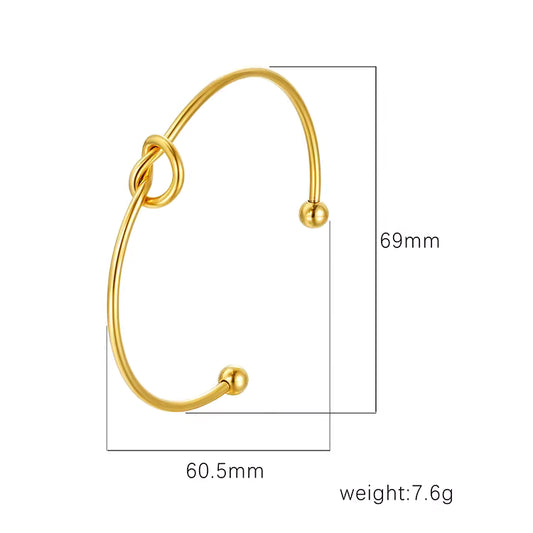 Cuff Bracelet | CB024 | Knotted Heart