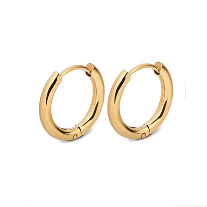 Shape Hoop Earring | Circle | Gold