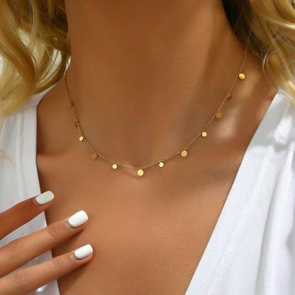 Necklace | SN273 | Round Disc