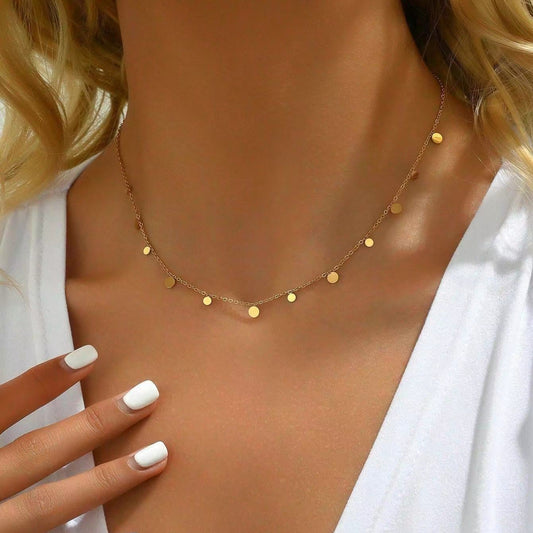 Necklace | SN273 | Round Disc