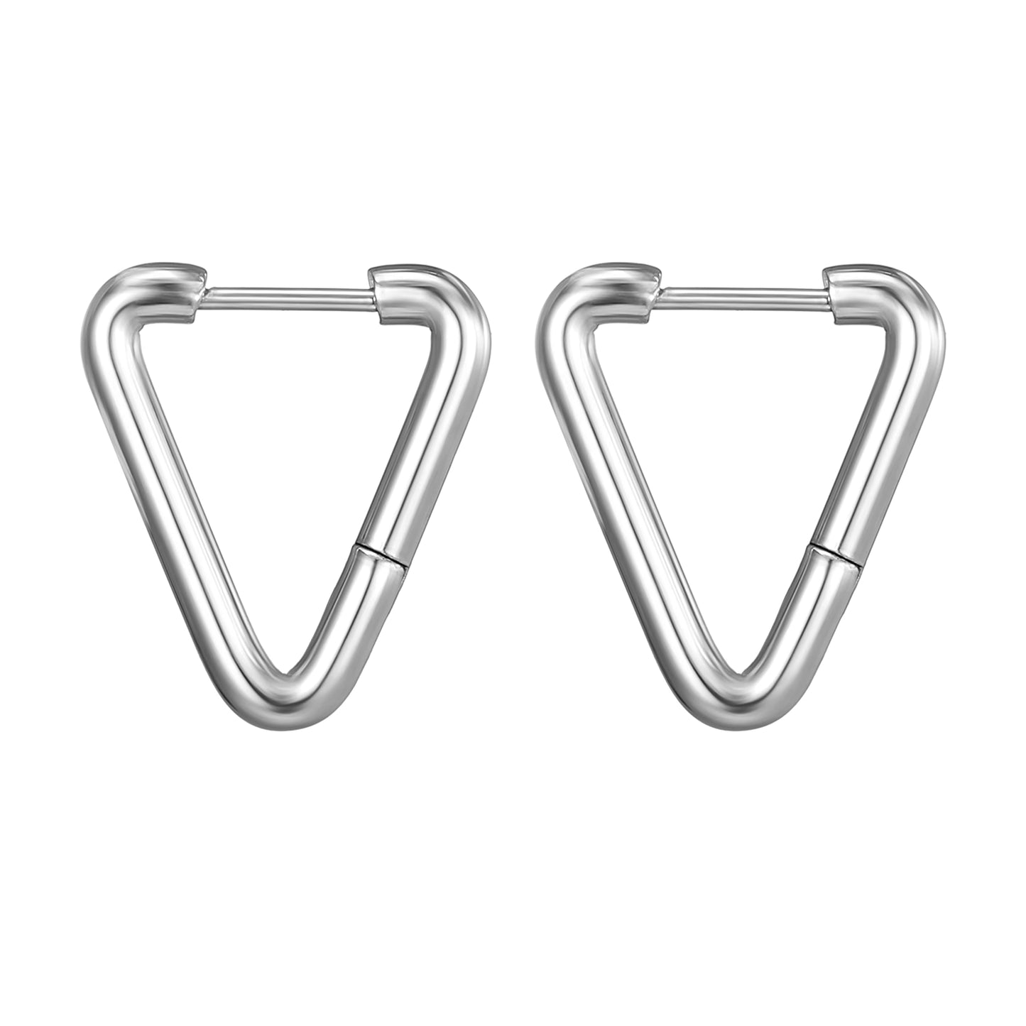 Shape Hoop Earring | Triangle | Silver