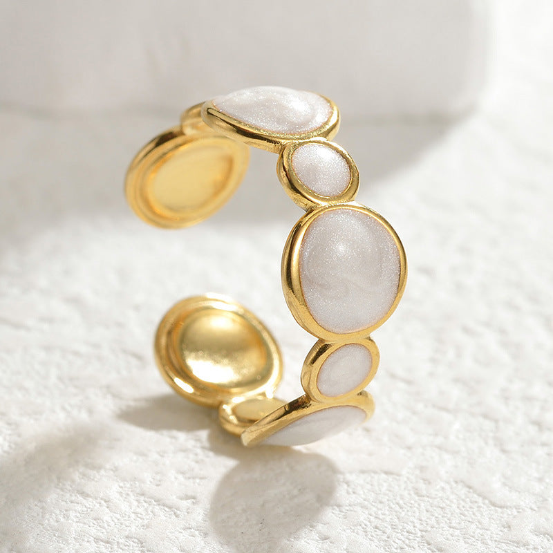 Oil Drip Ring | SR114 | White Round Multiple