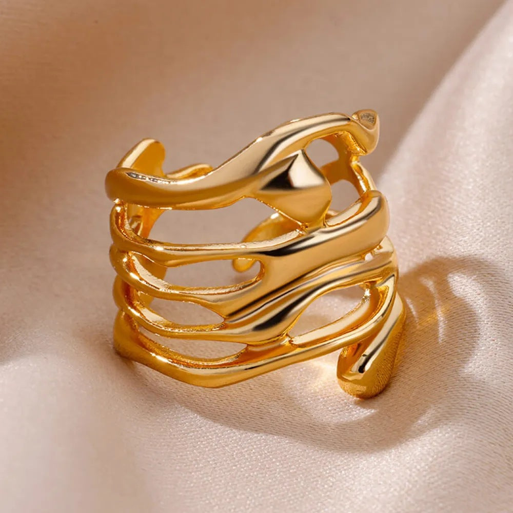 Statement Ring | SR192 | Gold
