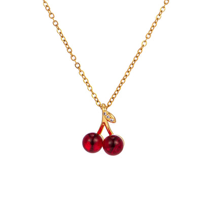 Necklace | SN290 | Cherry Stone