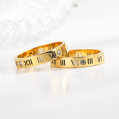 Stone Ring | SR272 | Roman Four Diamond