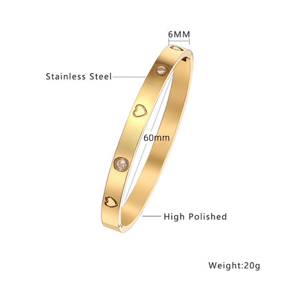 Bangle Bracelet | BB31 | Gold