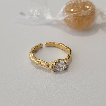 Zircon Ring | SR277 | Gold White