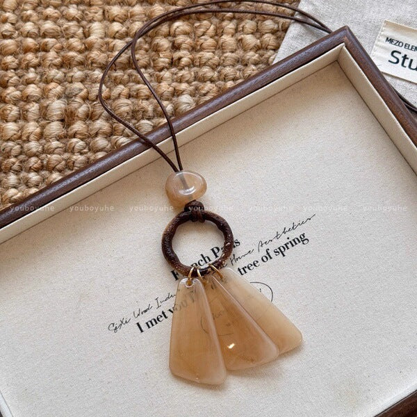Boho Wooden Necklace | BWN10