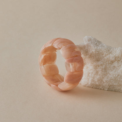 Acrylic Cuff Bracelet | ACB02 | Pale Beige