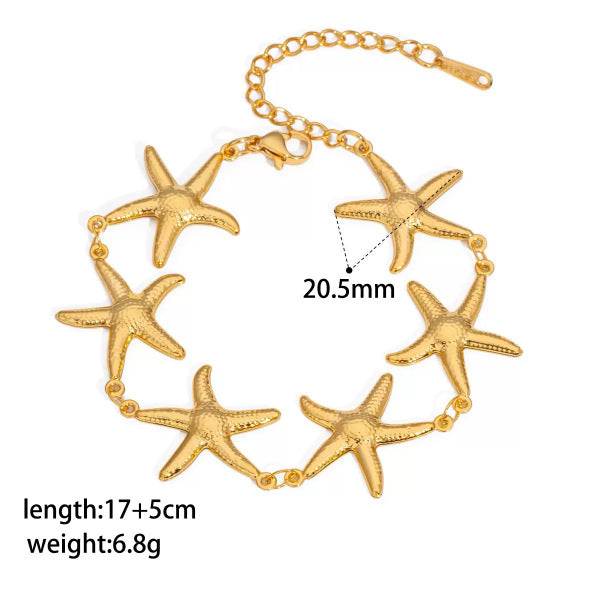 Chain Bracelet | SSCB109 | Large Starfish