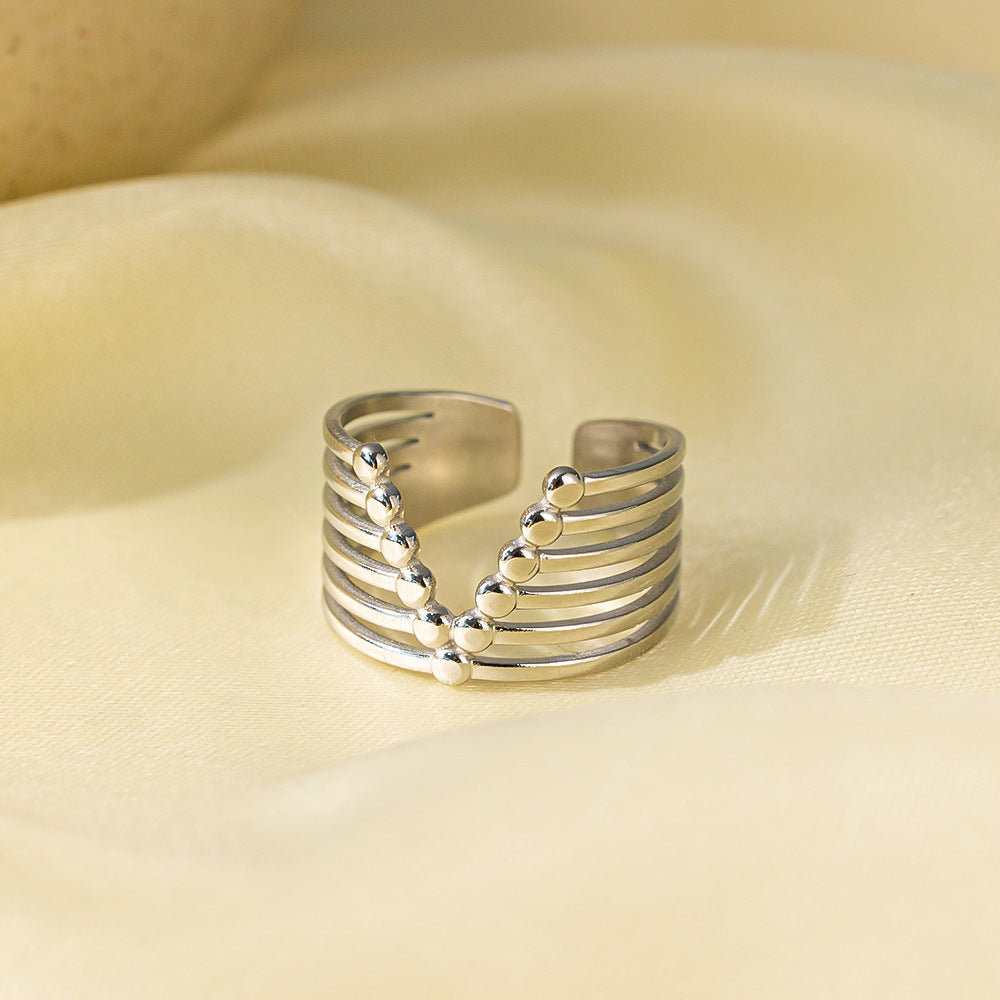 Bold Statement Ring | SR093 | Silver