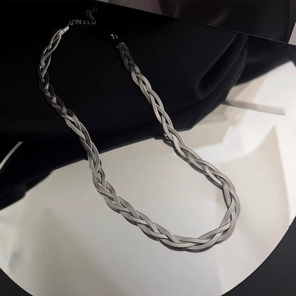 Necklace | SN270 | Twist Necklace | Silver